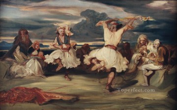  bailarines Arte - Los bailarines albaneses Alexandre Gabriel Decamps Orientalista